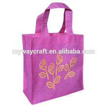 flower printed image non woven bag